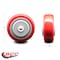Service Caster SCC - 3.5" Red Poly on Polyolefin Wheel Only - 3/8" Bore - 300 lbs Capacity SCC-PPUB3514-RED - alternate 3